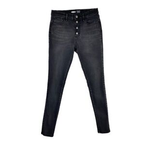 Old Navy Girl’s Rockstar Super Skinny Distressed Black Jeggings